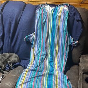 Colorful Striped Dress